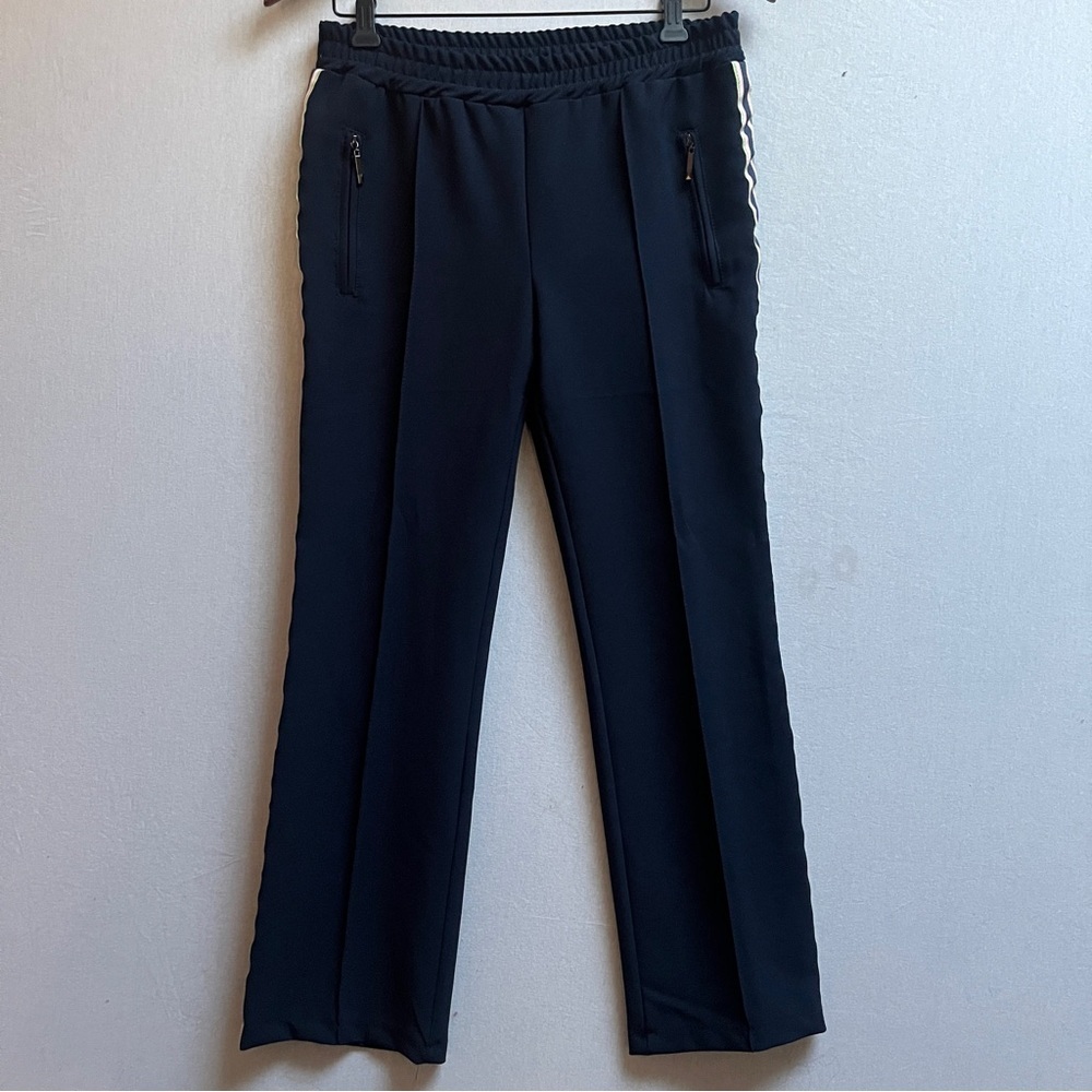 Kate by Laltramoda Side Stripe Track Trouser Pants Navy - Small